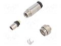 Connector: M9; plug; male; Plating: gold-plated; 125V; 1A; IP67; 712 BINDER 99-0421-10-07