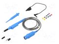 Probe: for oscilloscope; 0÷500MHz; 100: 1; 0.9ns; 12÷25pF; blue STÄUBLI 68.9559-23