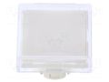 Actuator lens; 22mm; 61; transparent; plastic; Dim: 18x18mm EAO 61-9671.7
