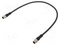 Cable: for sensors/automation; M12; PIN: 12; with metal nut; plug AMPHENOL LTW M12A12ML12AMLSBA05
