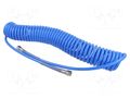 Compressed air hose; coiled; Connection: 1/4"; L: 9m; Øint: 6.5mm BETA BE1915B/6.5X10