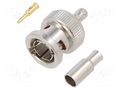 Connector: BNC; plug; male; straight; 75Ω; soldering,crimped; POM AMPHENOL RF 031-71013-RFX