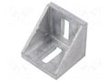Angle bracket; for profiles; Width of the groove: 8mm; W: 40mm FATH FA-093W402N08R