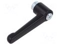Lever; adjustable; Lever length: 78mm; Slider height: 36mm ELESA+GANTER GN302.2-78-M8-SW