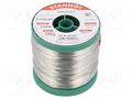 Tin; lead free; Sn96,5Ag3Cu0,5; 0.5mm; 500g; reel; 2.5% STANNOL SN955K605/0.5/0.5