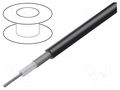 Wire: coaxial; RG58CK; stranded; Cu; PVC; black; 5mm; CPR: Eca SIVA CAVI SIVA-RG58CK