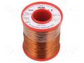 Coil wire; double coated enamelled; 0.4mm; 1kg; -65÷200°C INDEL DN2E0.40-1.00