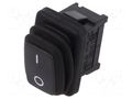 ROCKER; SPST-NO; Pos: 2; OFF-ON; 10A/250VAC; 6A/28VDC; IP65; none; KR ZF KRE2ANA1BBD