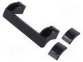 Holder; technopolymer PA; black; H: 33mm; L: 114mm; EWP; handle ELESA+GANTER EWP.110-EH-C1