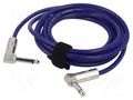 Cable; Jack 6,3mm 2pin plug,Jack 6.3mm 2pin angled plug; 9m TASKER TAS-TK119PSF-B