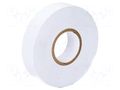 Tape: electrical insulating; W: 19mm; L: 20m; Thk: 0.13mm; white PARTEX PA-IT-1-9