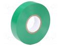 Tape: electrical insulating; W: 19mm; L: 20m; Thk: 0.13mm; green PARTEX PA-IT-1-5