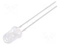 LED; UV; 30°; 20mA; 114mW; λd: 360÷370nm; 3÷3.8VDC; THT; Front: convex OPTOSUPPLY OSV1YL5A31A