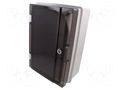 Enclosure: wall mounting; X: 221mm; Y: 311mm; Z: 137mm; ABS; IP65 PAWBOL PW-C.1600-P