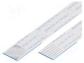 FFC tape; Cores: 6; Tape ph: 1mm; L: 304mm; 1A; 60V; FFC10-TIN GCT 10-06-A-0304-C