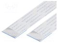 FFC tape; Cores: 12; Tape ph: 1mm; L: 76mm; 1A; 60V; FFC10-TIN GCT 10-12-A-0076-C