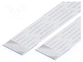 FFC tape; Cores: 14; Tape ph: 1mm; L: 76mm; 1A; 60V; FFC10-TIN GCT 10-14-A-0076-C