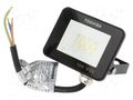 Lamp: LED flood light; 230VAC; 10W; cool white; 120°; 6500K; IP65 TOSHIBA LED LIGHTING 4711112386093