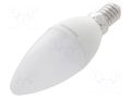 LED lamp; white warm; E14; 230VAC; 470lm; 5W; 240°; 3000K; CRImin: 80 TOSHIBA LED LIGHTING 4711112387359