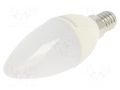 LED lamp; neutral white; E14; 230VAC; 470lm; 5W; 240°; 4000K TOSHIBA LED LIGHTING 4711112387366