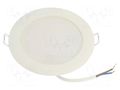Lamp: LED downlight; 230VAC; 8W; cool white; 110°; 6500K; CRImin: 80 TOSHIBA LED LIGHTING 4711112387830