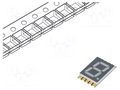 Display: LED; 7-segment; 10mm; 0.39"; No.char: 1; white; 71÷165mcd LITEON LTS-4817SW-PR