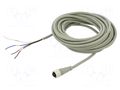 Cable: for sensors/automation; PIN: 4; 7m; plug; CI; Colour: grey AUTONICS CID4-7R