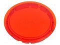 Actuator lens; RONTRON-R-JUWEL; red SCHLEGEL K22RRRT