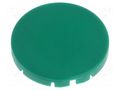 Actuator lens; RONTRON-R-JUWEL; green; Ø19.7mm SCHLEGEL T22RRGGN