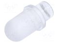 Fiber for LED; Ø5mm; L: 3.2mm; round; Front: convex; straight; PLP5 BIVAR PLP5-125