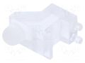 Fiber for LED; Ø3mm; Front: convex; angular,with PCB mounting BIVAR SLP3-250-100-R