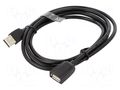 Cable; USB 2.0; USB A socket,USB A plug; nickel plated; 1.5m VENTION VAS-A44-B150