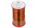 Coil wire; double coated enamelled; 0.5mm; 0.5kg; -65÷200°C INDEL DN2E0.50-0.50