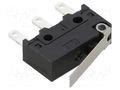 Microswitch SNAP ACTION; 5A/30VDC; with lever; SPDT; ON-(ON) DIPTRONICS MS6-5L11Q1GV