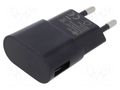 Power supply: switching; mains,plug-in; 5VDC; 5W; Out: USB A; 76.3% GOOBAY ZSI-44947