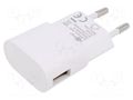 Power supply: switching; mains,plug-in; 5VDC; 5W; Out: USB A; 76.3% Goobay ZSI-44948