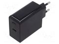 Power supply: switching; mains,plug-in; 5VDC,; 36W; 93.7x51x27mm Goobay ZSI-61757
