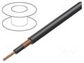 Wire: coaxial; RG58; 1x0.5mm2; stranded; Cu; Core section: 0.5mm2 STÄUBLI SILI-SC0.5/1.0B