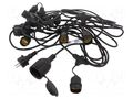 Lamp: garden garland; 10m; IP65; E27; Sockets: 10; 220÷240VAC GTV Poland GTV-AE-GIR10-10