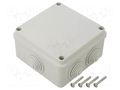 Enclosure: junction box; X: 108mm; Y: 108mm; Z: 58mm; wall mount SCAME SCAME-685.004