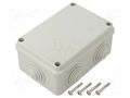 Enclosure: junction box; X: 88mm; Y: 128mm; Z: 58mm; wall mount; IP55 SCAME SCAME-685.005