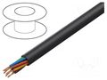 Wire: loudspeaker cable; 8x13AWG; stranded; OFC; black; unshielded TASKER TAS-T37