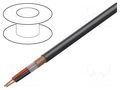 Wire: loudspeaker cable; 2x6mm2; stranded; OFC; black; -20÷70°C TASKER TAS-TSK1118
