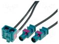 Cable; Fakra double socket,Fakra plug x2; 0.25m; Car brand: VW 4CARMEDIA AD.ANT.N07