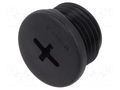 Stopper; M16; 1.5; IP68; polyamide; black; Entrelec; Thread: metric TE Connectivity 1SNG620012R0000