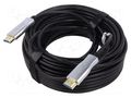 Cable; HDMI plug,both sides; HDCP 2.2,HDMI 2.0,optical; 10m Goobay GOOBAY-65566