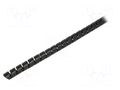Spiral wrapping; ØBundle : 13mm; polypropylene; black; L: 1m HELLERMANNTYTON SPF10-PP-BK
