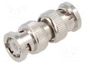 Adapter; BNC male,both sides; Insulation: POM; 50Ω; brass; 4GHz AMPHENOL RF 031-218-RFX
