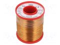 Coil wire; single coated enamelled; 0.5mm; 1kg; -65÷180°C INDEL DNE0.50-1.00
