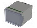 Enclosure: for DIN rail mounting; Y: 109mm; X: 100mm; Z: 75mm; ABS BOPLA CN100AK-SET